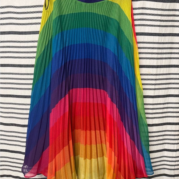 Anthropologie Multicolor Pleated Midi Skirt - Picture 2 of 3